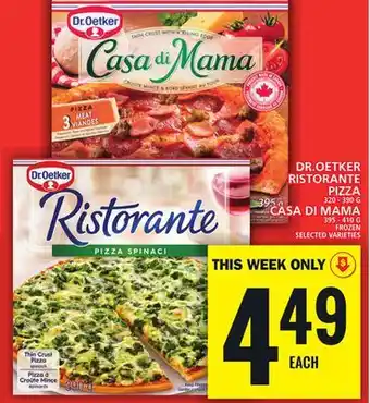 Food Basics Dr.oetker ristorante pizza or casa di mama offer
