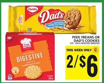 Food Basics Peek freans or dad's cookies offer