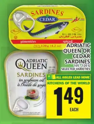 Food Basics Adriatic queen or cedar sardines offer