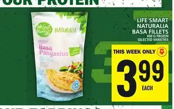 Food Basics Life smart naturalia basa fillets offer