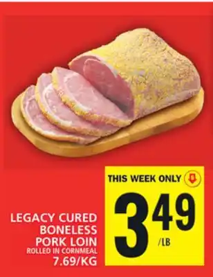 Food Basics Legacy cured boneless pork loin offer