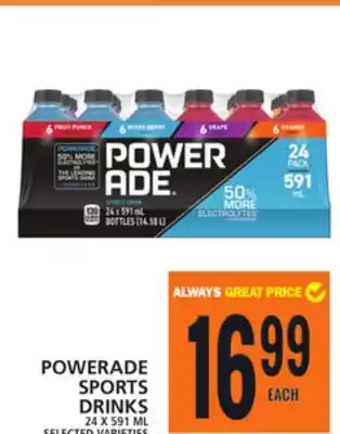 Food Basics Powerade sports drinks offer
