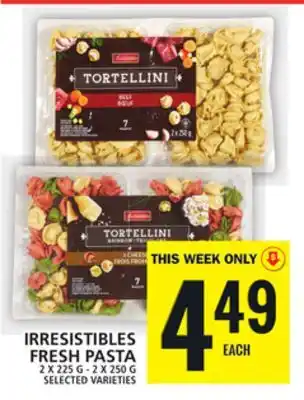 Food Basics Irresistibles fresh pasta offer