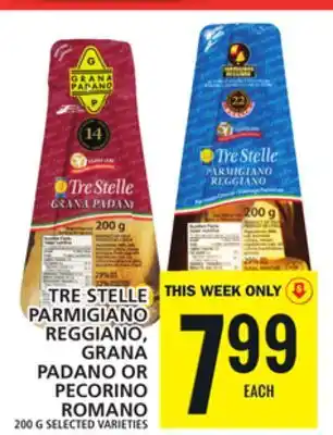 Food Basics Tre stelle parmigiano reggiano, grana padano or pecorino romano offer