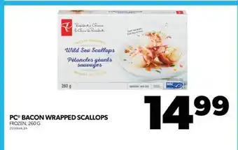 Real Canadian Superstore Pc bacon wrapped scallops, 260 g offer