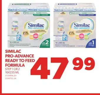 Real Canadian Superstore Similac pro-advance ready to feed formula, 16x235 ml offer