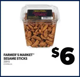 Real Canadian Superstore Farmer's market sesame sticks, 250 g offer
