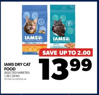 Real Canadian Superstore Iams dry cat food, 1.36-1.59 kg offer