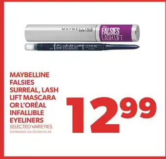 Real Canadian Superstore Maybelline falsies surreal, lash lift mascara or l'oréal infallible eyeliners offer