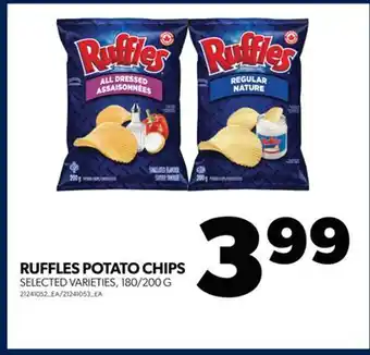 Real Canadian Superstore Ruffles potato chips, 180/200 g offer