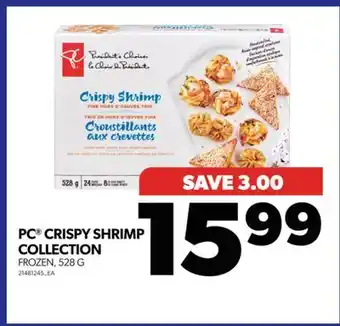 Real Canadian Superstore Pc crispy shrimp collection, 528 g offer
