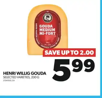 Real Canadian Superstore Henri willig gouda, 200 g offer