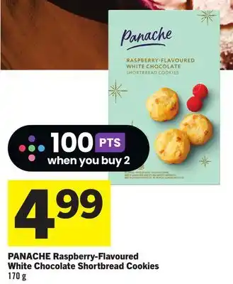 Foodland Panache raspberry-flavoured white chocolate shortbread cookies 170 g offer