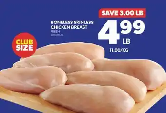 Real Canadian Superstore Boneless skinless chicken breast offer