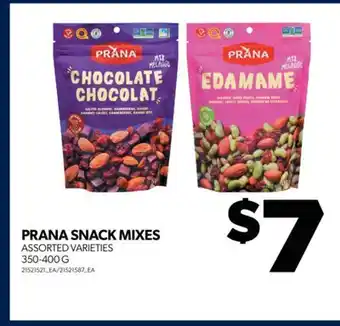 Real Canadian Superstore Prana snack mixes, 350-400 g offer
