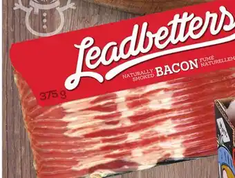 Foodland Leadbetters bacon 375 g offer