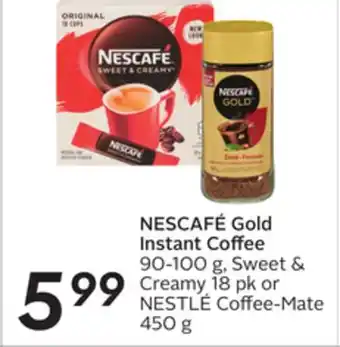Sobeys Nescafé gold instant coffee offer
