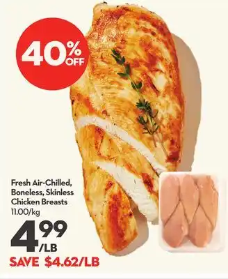 Longo's Fresh air-chilled, boneless, skinless chicken breasts offer