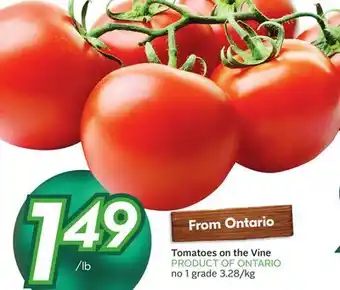 Sobeys Tomatoes on the vine offer