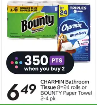 Sobeys Charmin bathroom tissue offer