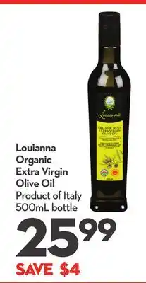 Longo's Louianna organic extra virgin olive oil offer