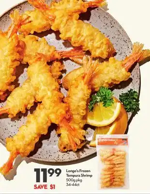 Longo's Longo's frozen tempura shrimp offer