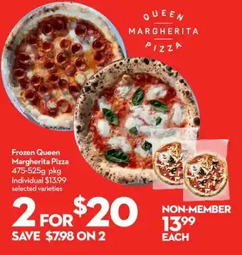 Longo's Frozen queen margherita pizza offer