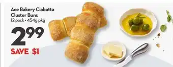 Longo's Ace bakery ciabatta cluster buns offer