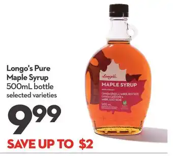 Longo's Longo's pure maple syrup offer