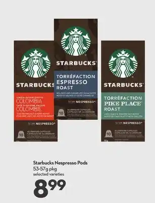 Longo's Starbucks nespresso pods offer