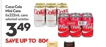 Longo's Coca-cola mini cans offer
