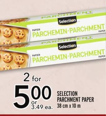 Metro Selection parchment paper offer