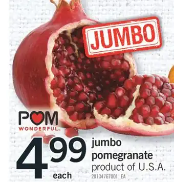 Fortinos Jumbo pomegranate offer