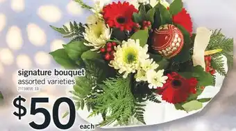 Fortinos Signature bouquet offer