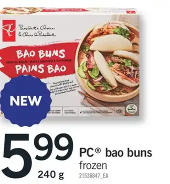 Fortinos Pc bao buns ,240 g offer