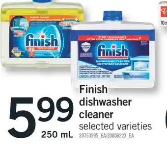Fortinos Finish dishwasher cleaner, 250 ml offer