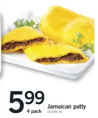 Fortinos Jamaican patty, 4 pack offer