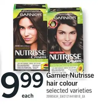 Fortinos Garnier nutrisse hair colour offer
