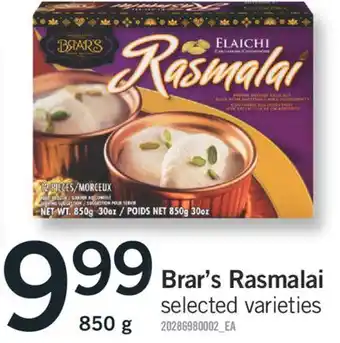 Fortinos Brar's rasmalai, 850 g offer