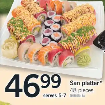 Fortinos San platter offer