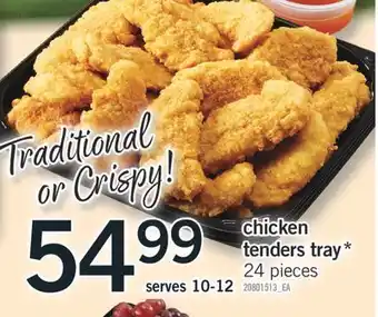 Fortinos Chicken tenders tray offer
