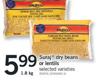 Fortinos Suraj dry beans or lentils offer