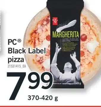Fortinos Pc black label pizza 370-420 g offer