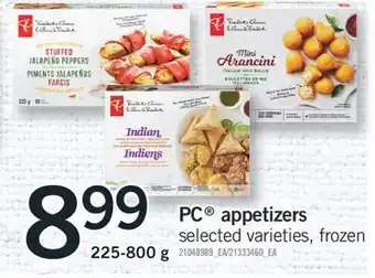 Fortinos Pc appetizers offer
