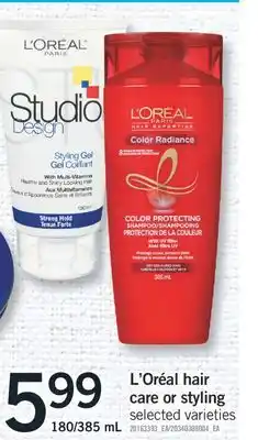Fortinos L' oréal hair care or styling care or styling offer