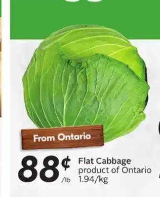 Sobeys Flat cabbage offer