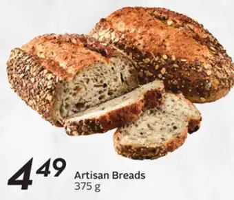 Sobeys Artisan breads offer
