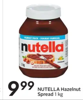 Sobeys Hazelnut spread offer