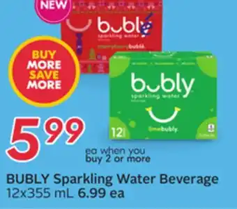Sobeys Sparkling water beverage offer