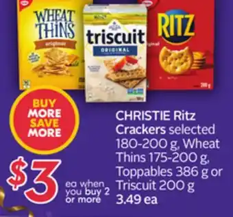 Sobeys Christie ritz crackers offer